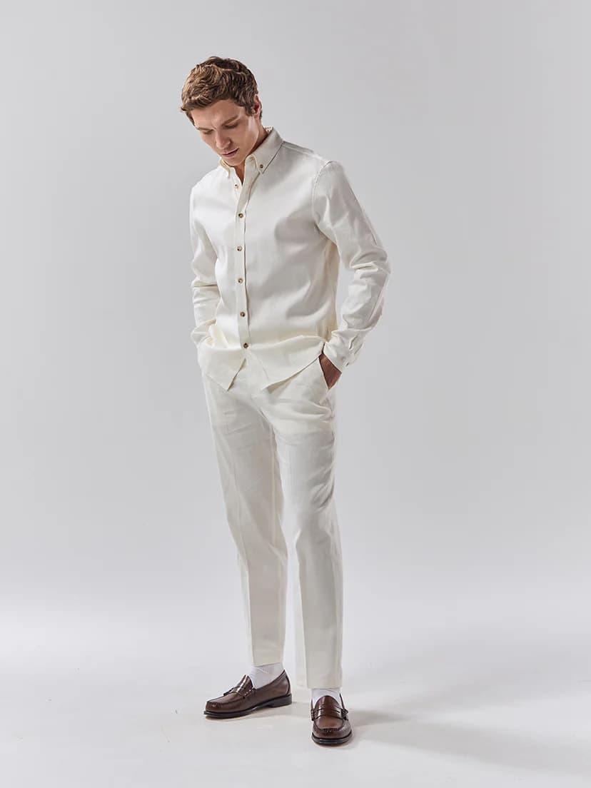 Men's Linen Shirt & Trouser Set